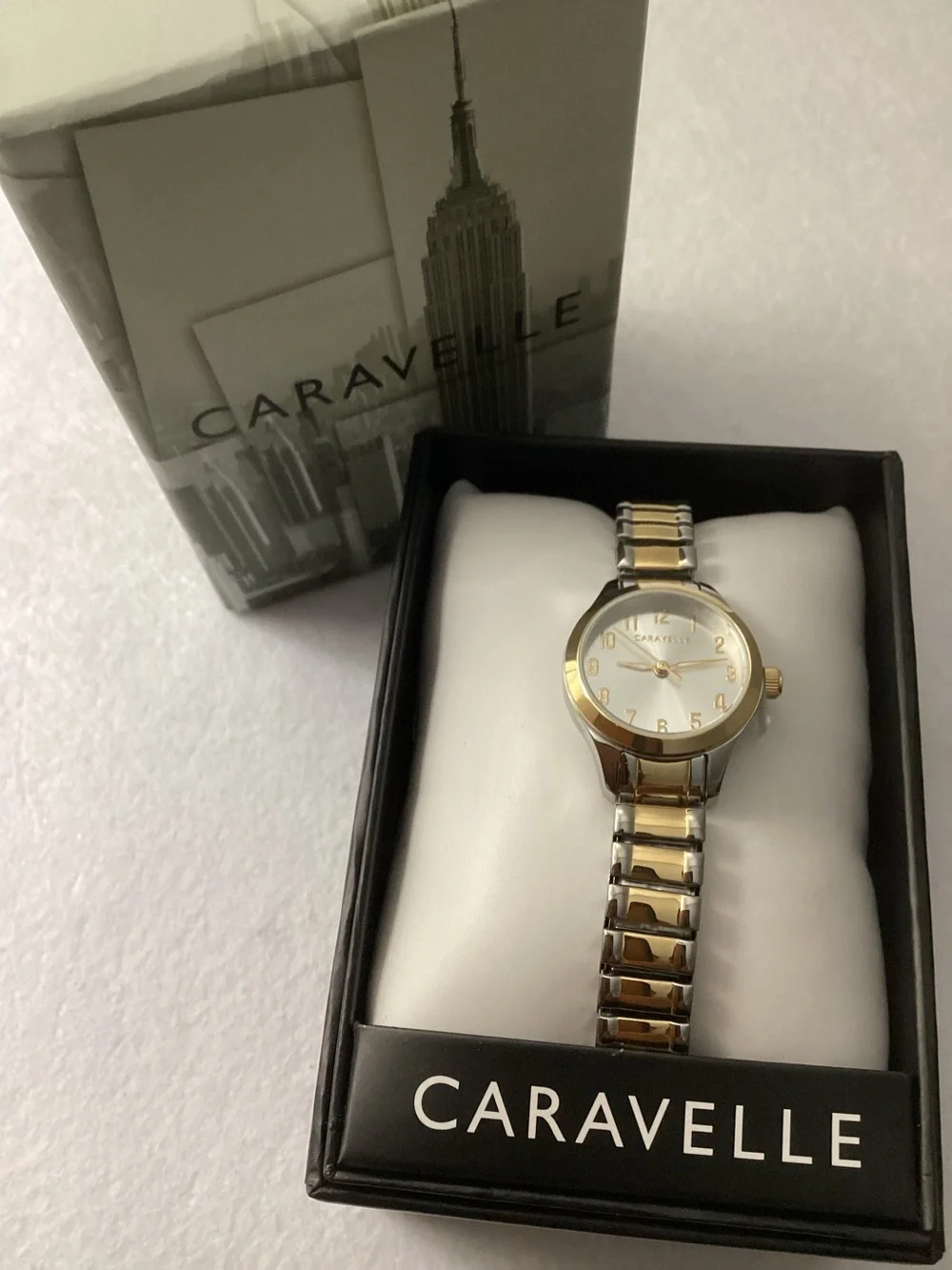 Caravelle Two-Tone Stainless Steel Bracelet Watch 24mm
